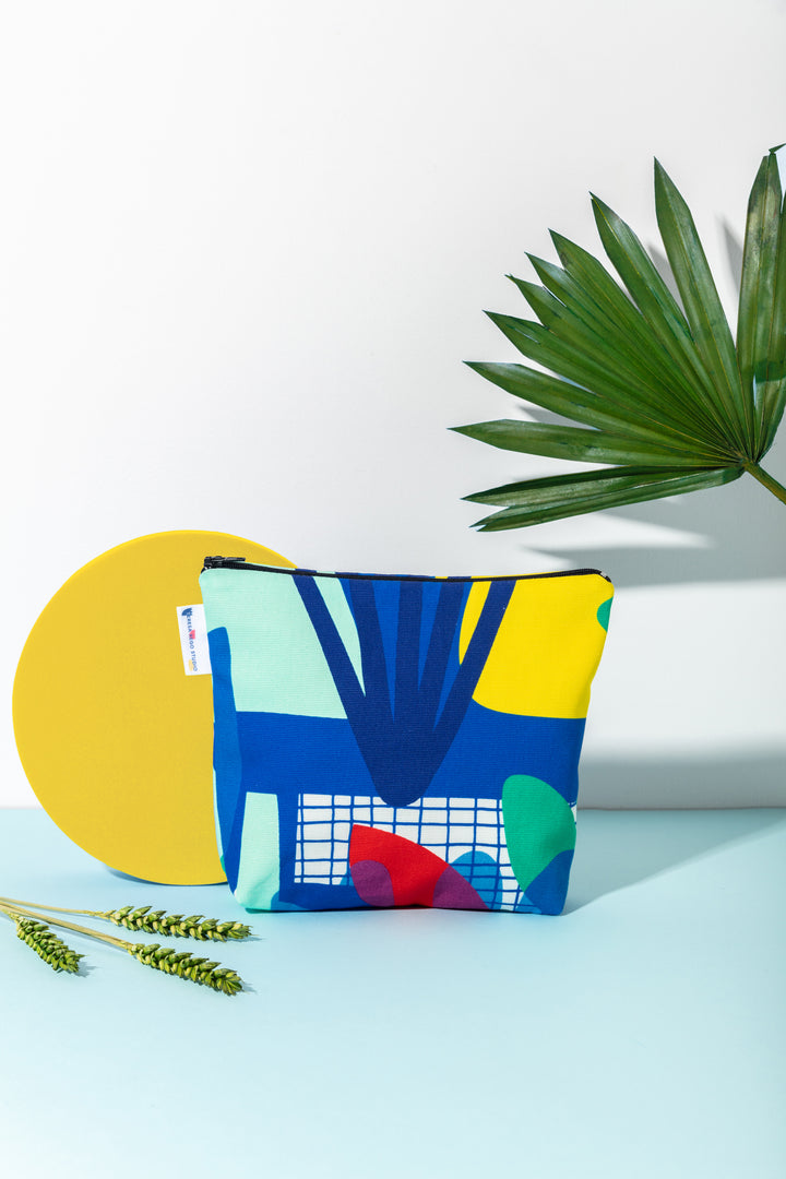 Navy Blue Pouch Bag