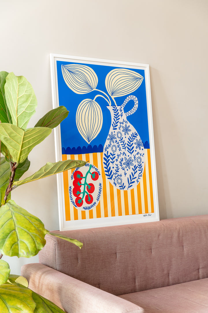 Porcelain and Tomatoes Print