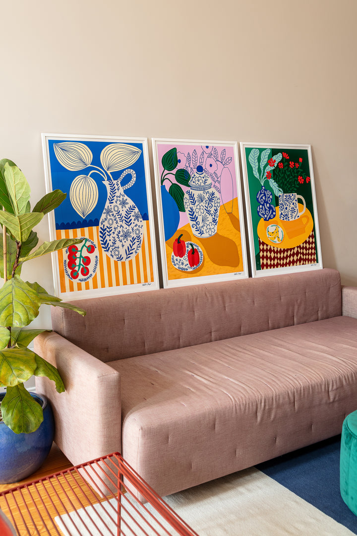 Porcelain and Tomatoes Print