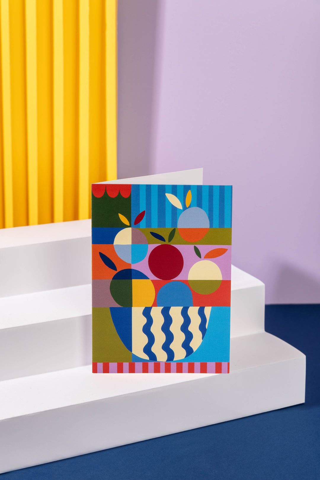 Colour Block Mandarines Postcard