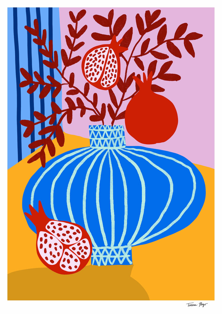 Juicy Pomegranate Fruits Print