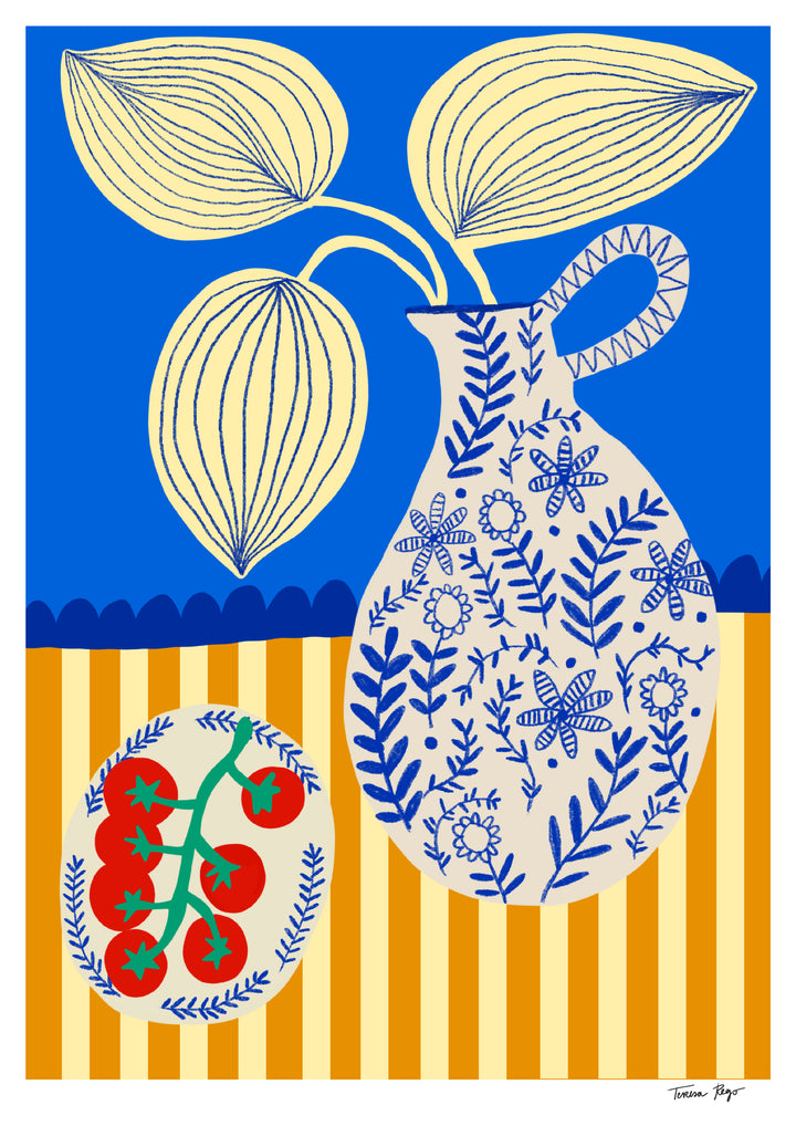 Porcelain and Tomatoes Print