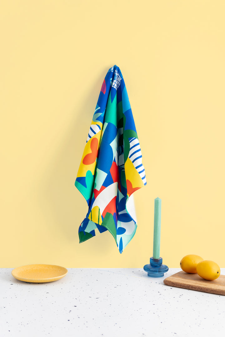 Navy Blue Tea Towel