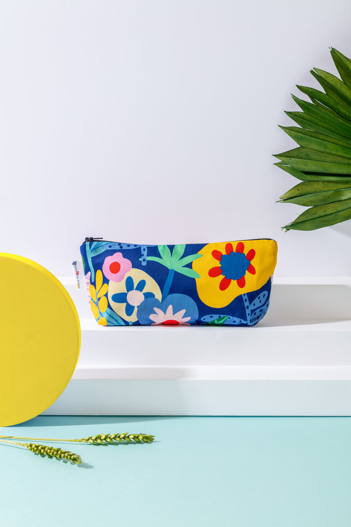 Navy Garden Pencil Case