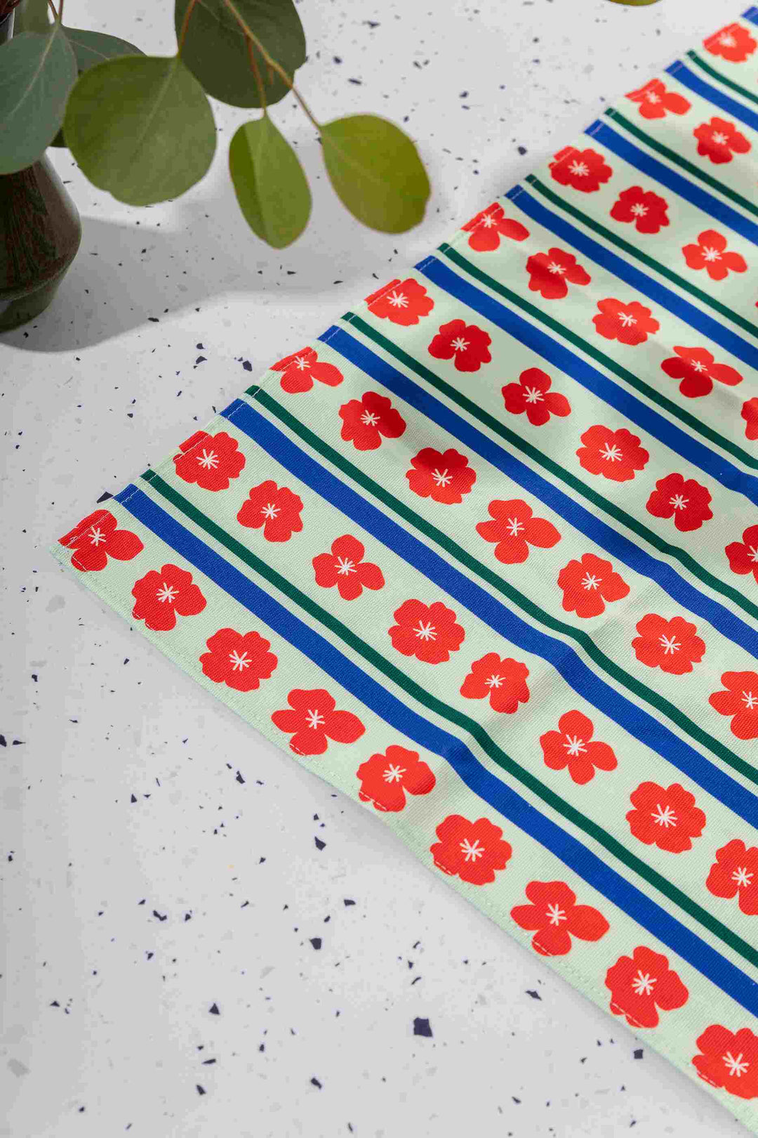 Burgundy and Stripes Placemats