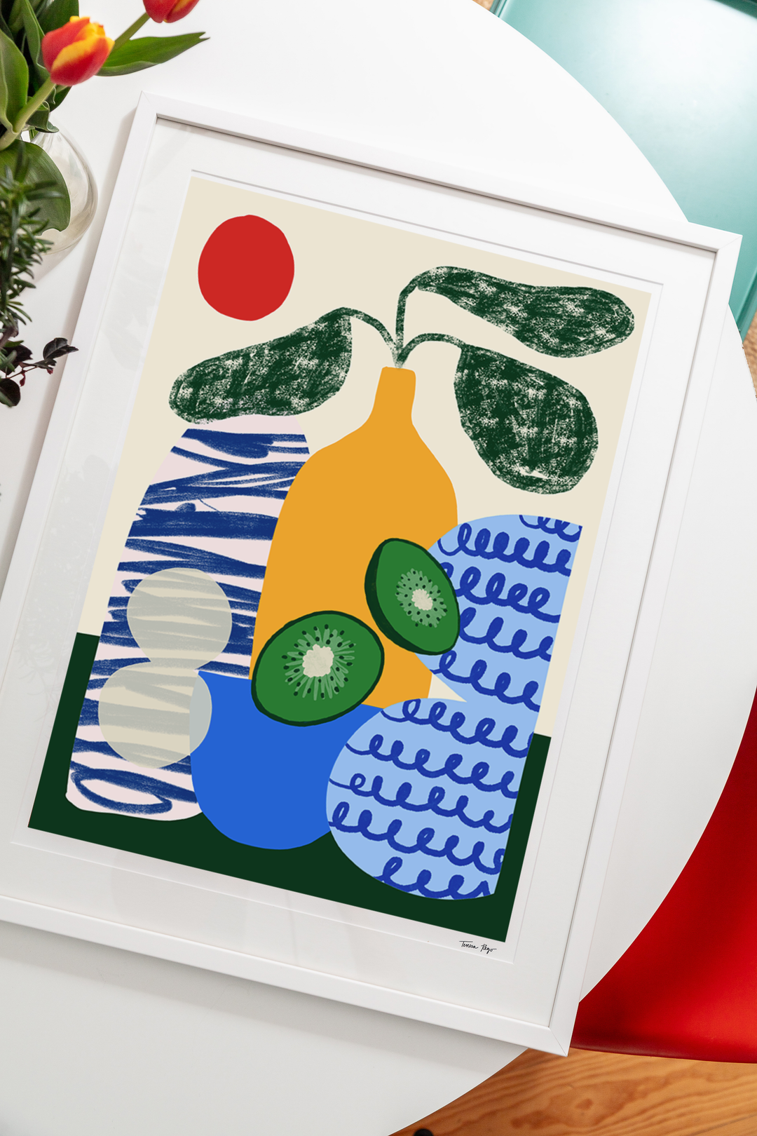 Kiwi Shapes Print 