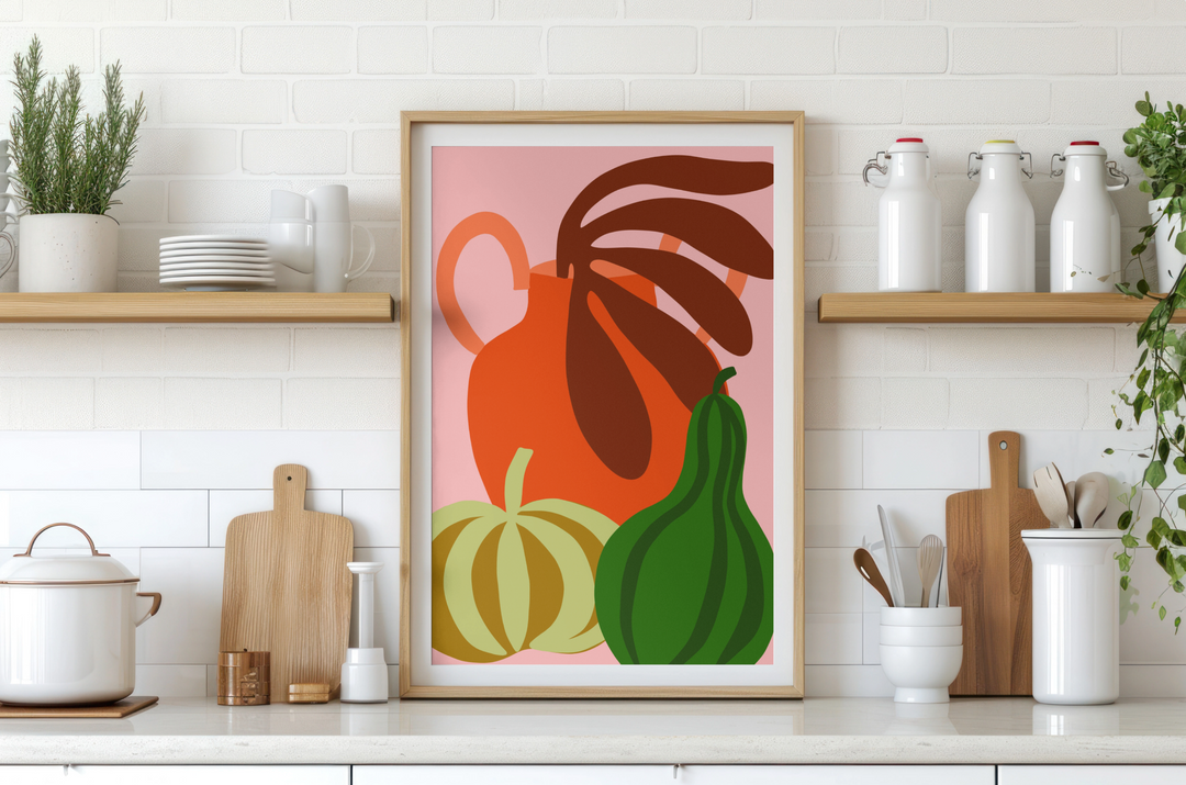 Pumpkins Green Print