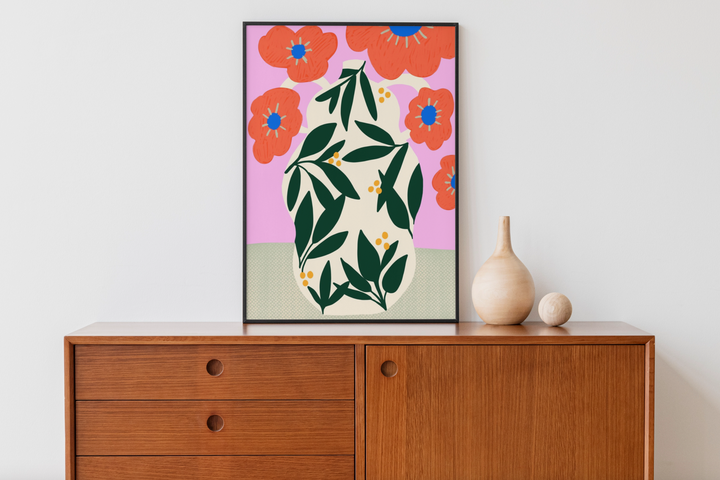 Poppy Pot Print