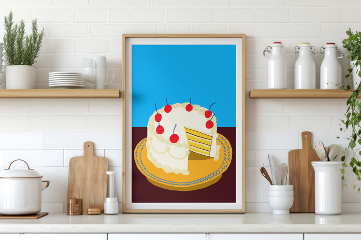 Cherry Drizzle Print