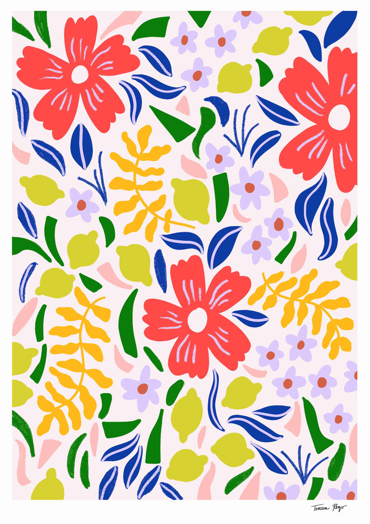 Daisy Pattern Print