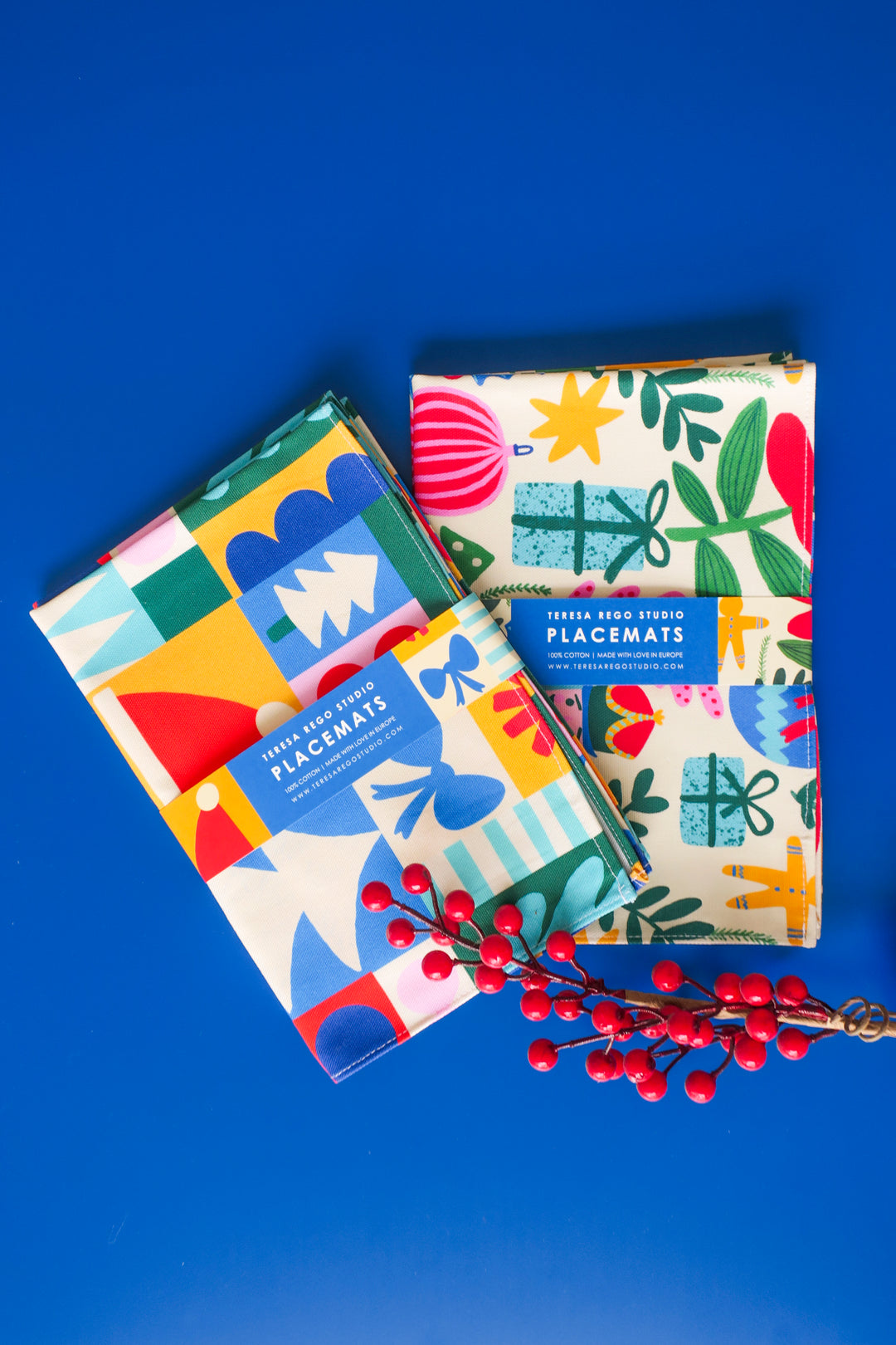 Geometric Christmas Placemats