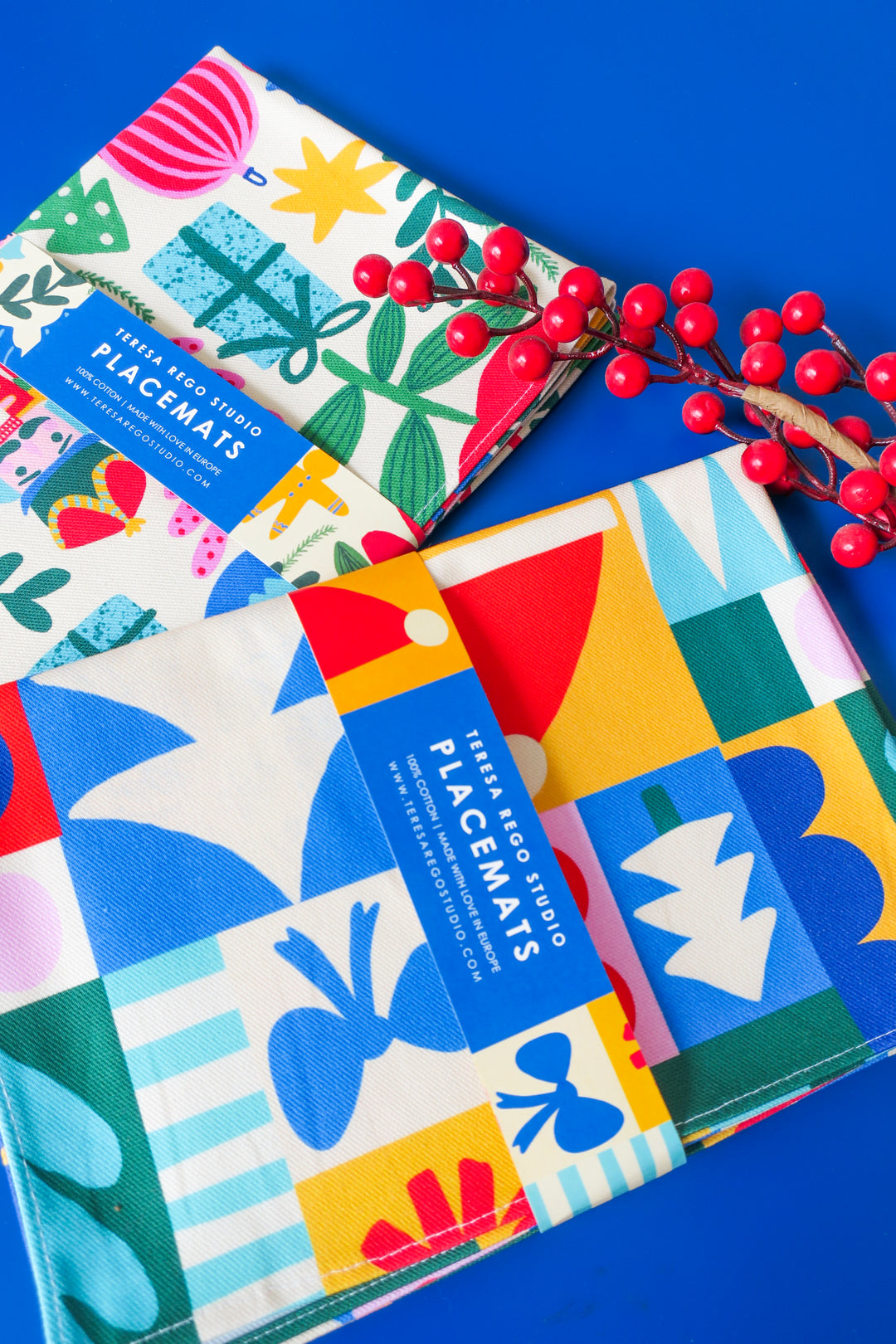 Geometric Christmas Placemats