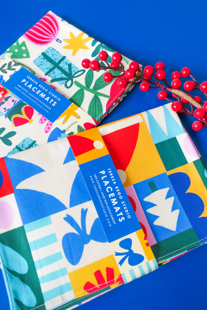 Geometric Christmas Placemats