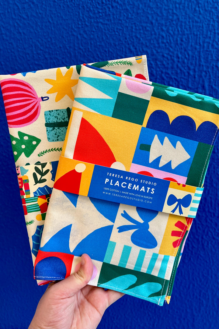 Geometric Christmas Placemats