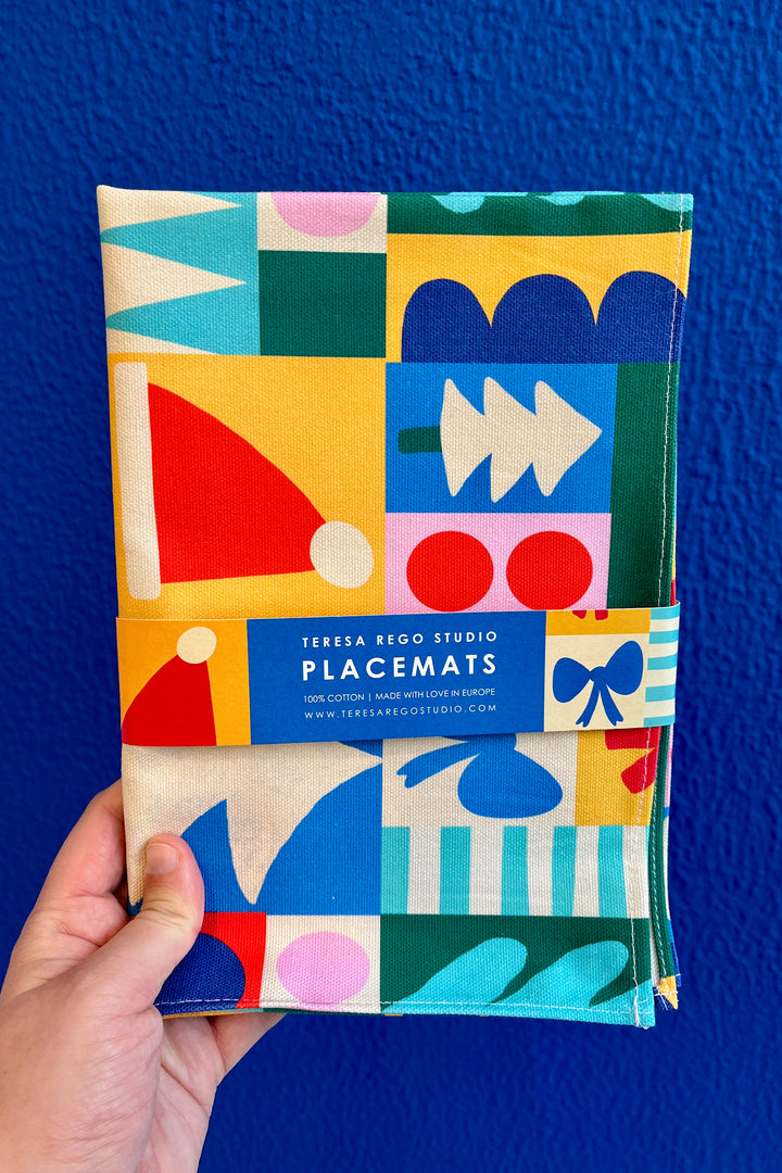 Geometric Christmas Placemats