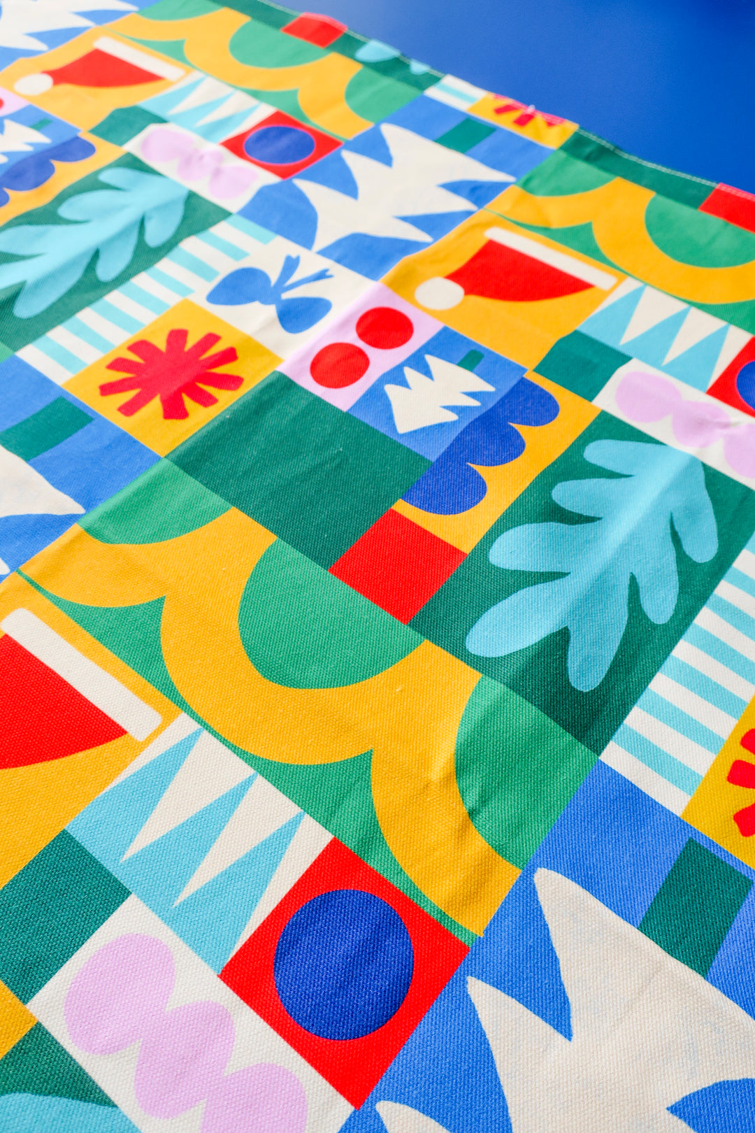 Geometric Christmas Tea Towel