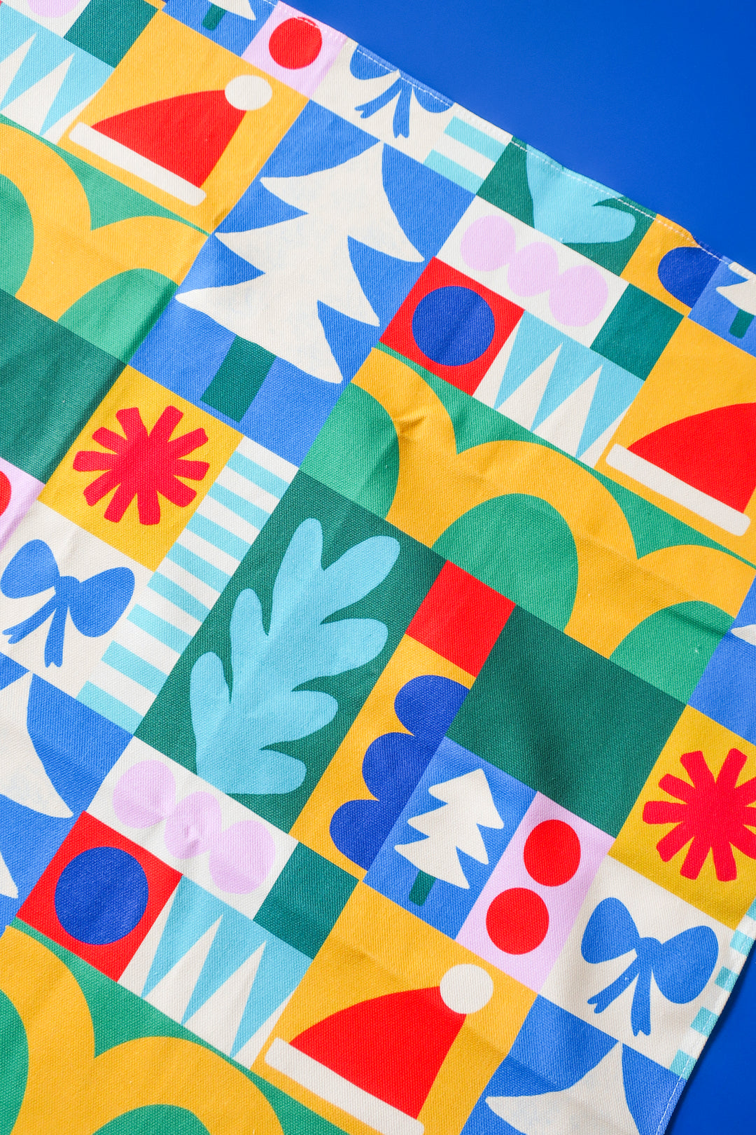 Geometric Christmas Tea Towel