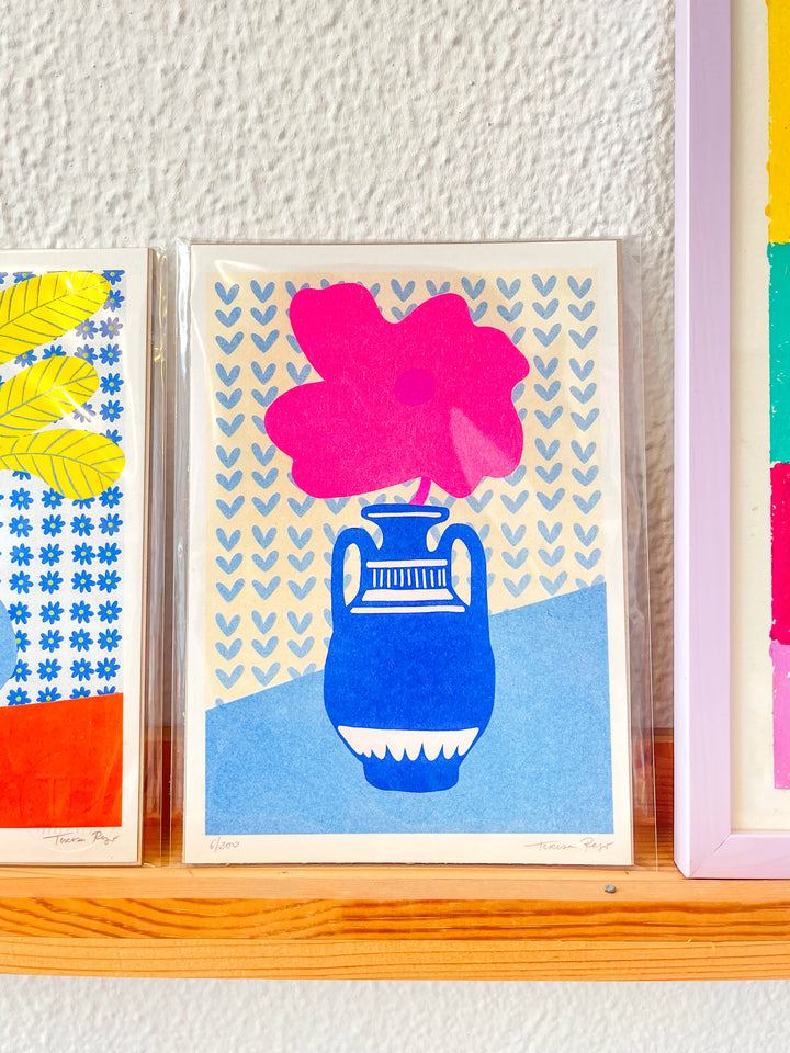 Fucksia on Greek Pot Risoprint