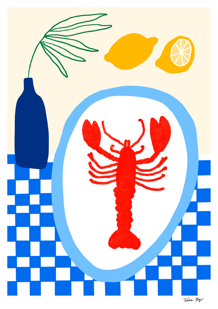 Lobster Lunch Print