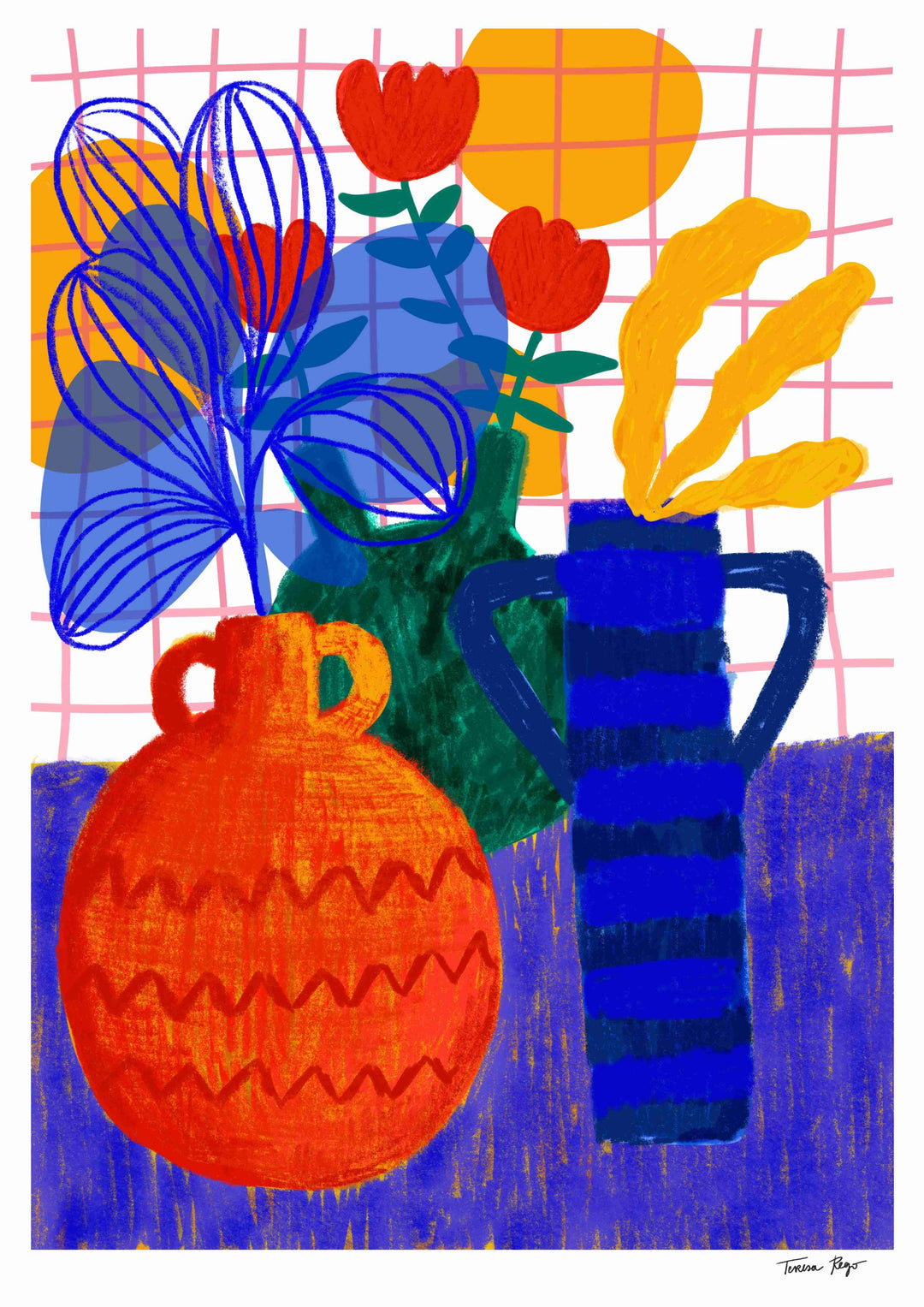 Orange Pot Print