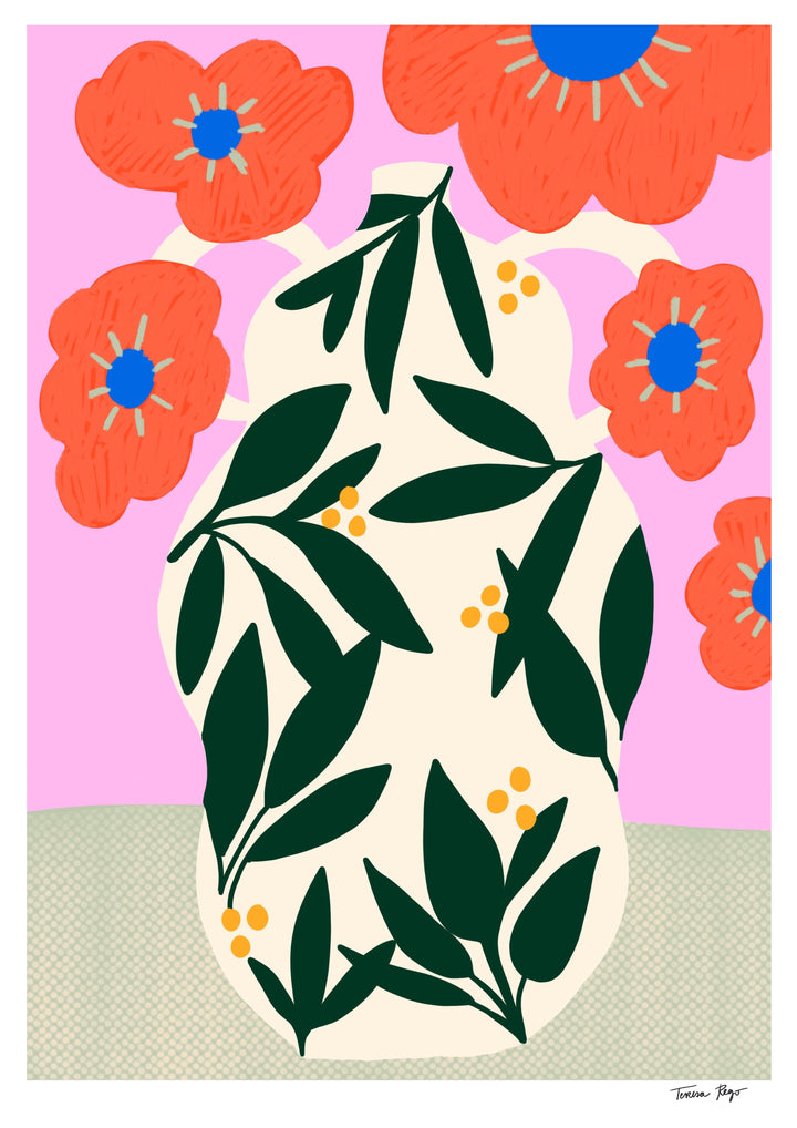 Poppy Pot Print