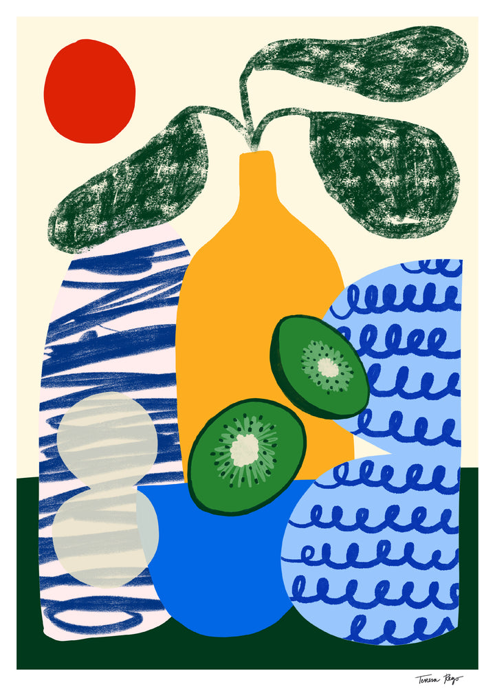 Kiwi Shapes Print 